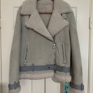 OFF-WHITE SHEARLING JACKET